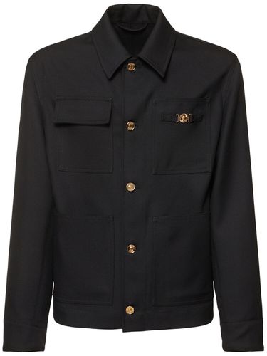 Cavallery Wool Jacket - VERSACE - Modalova