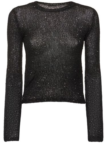 Fitted Long Sleeve Crewneck Top - BALENCIAGA - Modalova