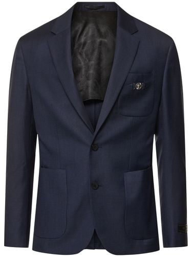 Light Wool Formal Jacket - VERSACE - Modalova