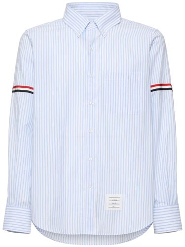 Straight Fit Cotton Shirt - THOM BROWNE - Modalova