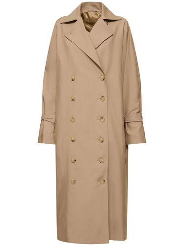 Signature Long Gabardine Trench Coat - TOTEME - Modalova