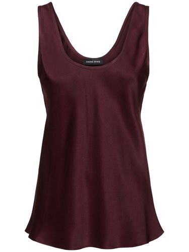 Lea Silk Tank Top - ANINE BING - Modalova