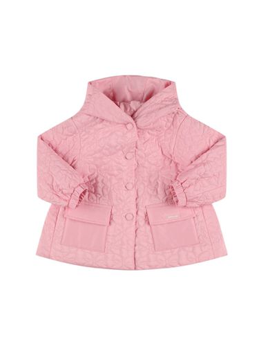 Chaqueta De Plumas De Techno Con Capucha - MONNALISA - Modalova