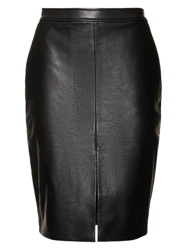 Tyra Leather Blend Pencil Midi Skirt - ANINE BING - Modalova