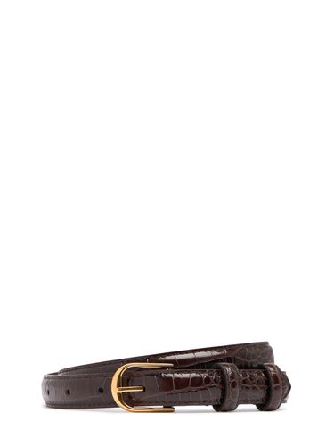 Jane Embossed Leather Belt - NILI LOTAN - Modalova