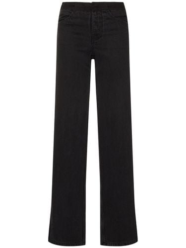 Deconstructed High Rise Denim Wide Jeans - CHRISTOPHER ESBER - Modalova