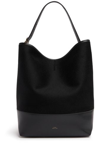 Belted Doublé Wool Tote Bag - TOTEME - Modalova