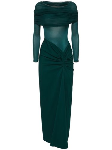 Sonora Ruched Faille Long Dress - CHRISTOPHER ESBER - Modalova