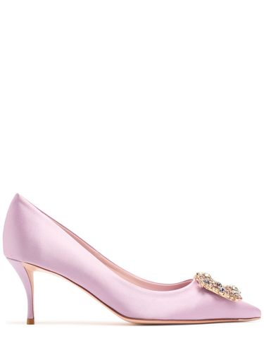 Mm Flower Crystal & Satin Pumps - ROGER VIVIER - Modalova