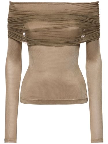 Sonora Sheer Tulle Rib Top - CHRISTOPHER ESBER - Modalova