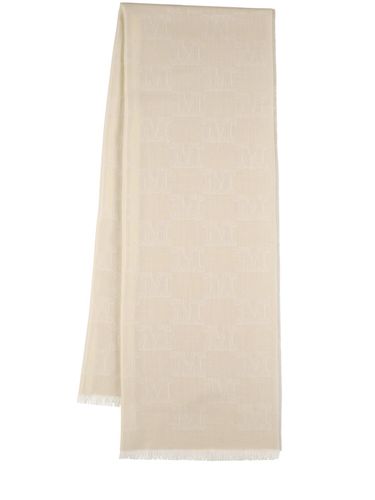 Whisky Monogram Jacquard Lurex Scarf - MAX MARA - Modalova