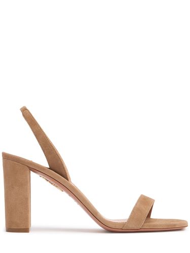 Mm So Nude Suede Sandals - AQUAZZURA - Modalova