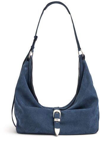 Belted Hobo Suede Shoulder Bag - MARGESHERWOOD - Modalova