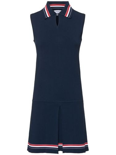 Viscose Blend Knit Mini Dress - THOM BROWNE - Modalova