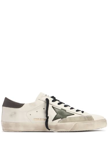 Super Star Leather Sneakers - GOLDEN GOOSE - Modalova