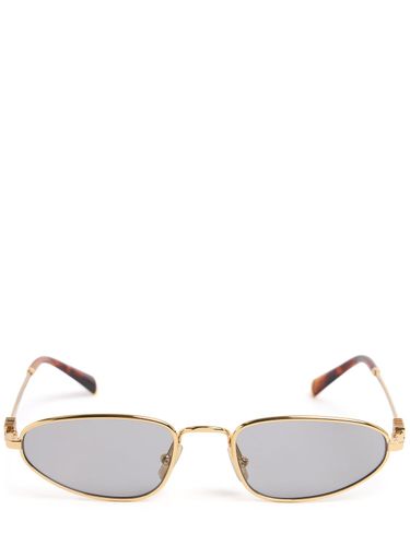 Regard Oval Metal Sunglasses - MIU MIU - Modalova