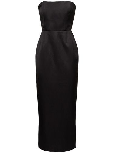 Romeo Strapless Satin Midi Dress - POSSE - Modalova