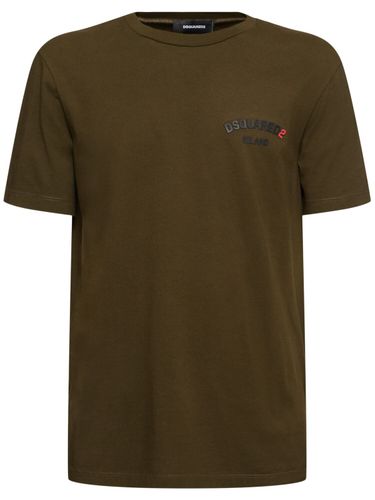 Regular Fit Cotton T-shirt - DSQUARED2 - Modalova