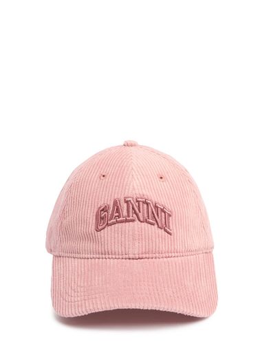 Corduroy Baseball Cap - GANNI - Modalova