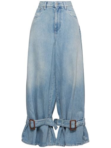 Buckled Cuff Mid Rise Boyfriend Jeans - JW ANDERSON - Modalova