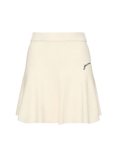 Cashmere Blend Mini Skirt - GANNI - Modalova