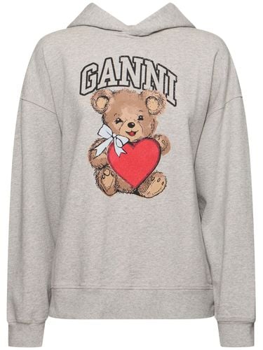 Isoli Bear Oversize Sweatshirt Hoodie - GANNI - Modalova