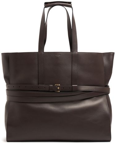 Large Tie Me Leather Tote Bag - MOSCHINO - Modalova