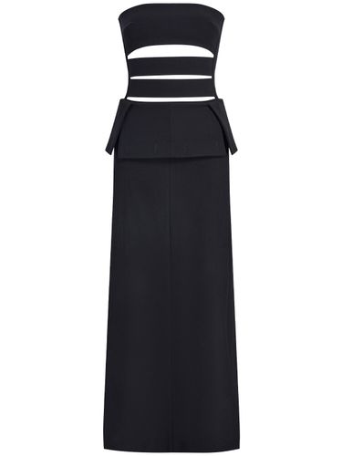 Wool Blend Gabardine Knit Long Dress - PROENZA SCHOULER - Modalova