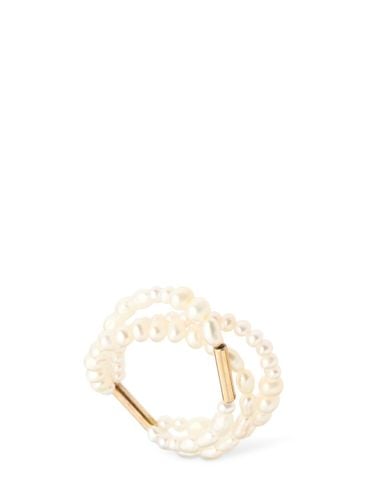 Insieme 9kt Gold & Pearl Ring - LIL MILAN - Modalova