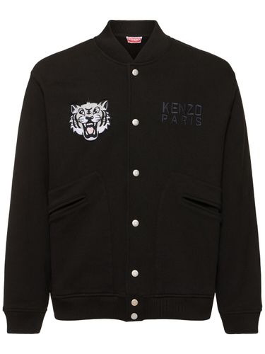 Happy Tiger Embroidered Bomber Jacket - KENZO PARIS - Modalova