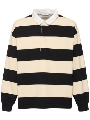 Oversize Cotton Polo Rugby Shirt - ALEXANDER MCQUEEN - Modalova