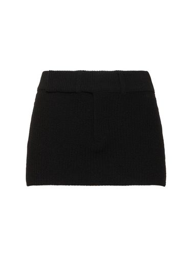 Caeli Cotton Blend Knit Mini Skirt - AYA MUSE - Modalova