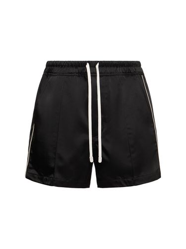 Shiny Satin Shorts W/ Piping - TOM FORD - Modalova