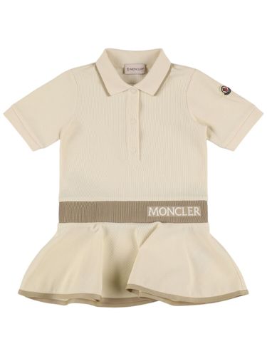 Vestido Polo De Algodón Piquet - MONCLER - Modalova