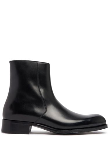 Edgar Leather Zipped Boots - TOM FORD - Modalova