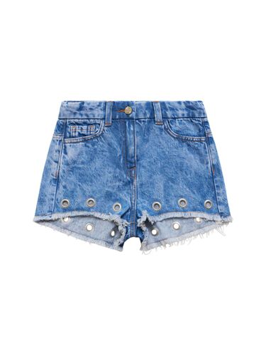 Shorts De Denim De Algodón - MONNALISA - Modalova