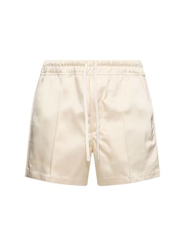 Shiny Satin Shorts W/ Piping - TOM FORD - Modalova