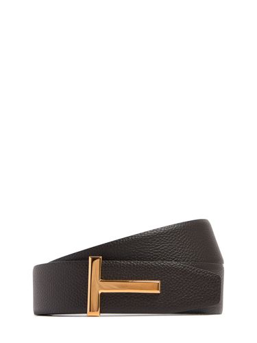 Cm Soft Grained Leather Reversible Belt - TOM FORD - Modalova