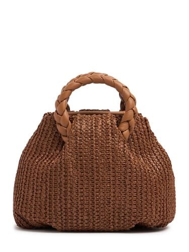 Medium Bombon Raffia Top Handle Bag - HEREU - Modalova