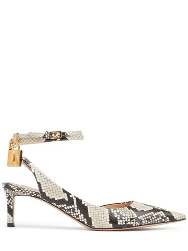 Mm Padlock Python Print Leather Pumps - TOM FORD - Modalova