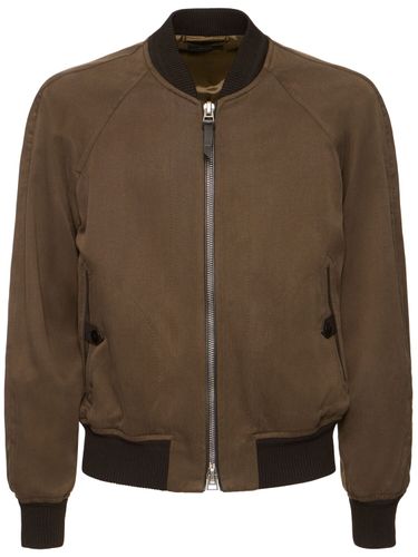 Chaqueta Bomber De Gabardina - TOM FORD - Modalova