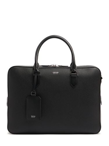 Elliot Soft Grain Leather Briefcase - TOM FORD - Modalova