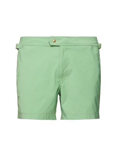 Compact Poplin Swim Shorts - TOM FORD - Modalova