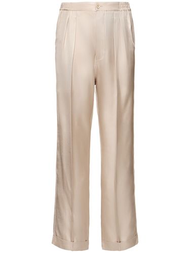 Pantalones Lounge De Sarga De Seda - TOM FORD - Modalova