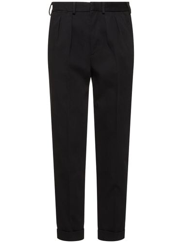 Bio-cotton Gabardine Double Pleat Pants - TOM FORD - Modalova