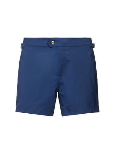 Compact Poplin Swim Shorts - TOM FORD - Modalova