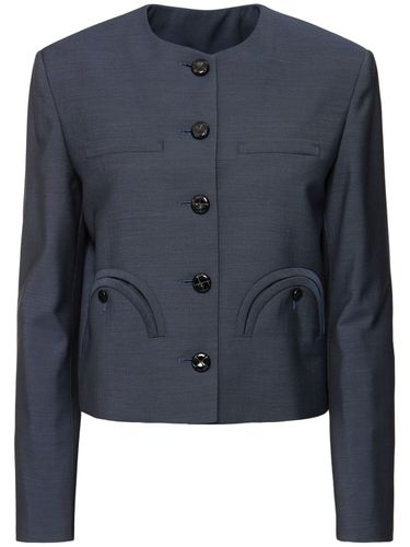 Shamo Collarless Wool Blend Jacket - BLAZÉ MILANO - Modalova