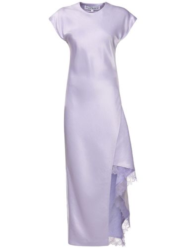 Asymmetric Layered Satin Midi Dress - JW ANDERSON - Modalova