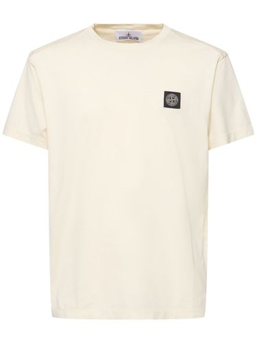 Logo Cotton T-shirt - STONE ISLAND - Modalova