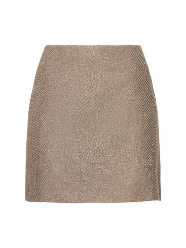 Coci Linen Blend Mini Skirt - BLAZÉ MILANO - Modalova